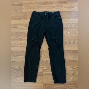 Judy Blue Black Distressed Jeans